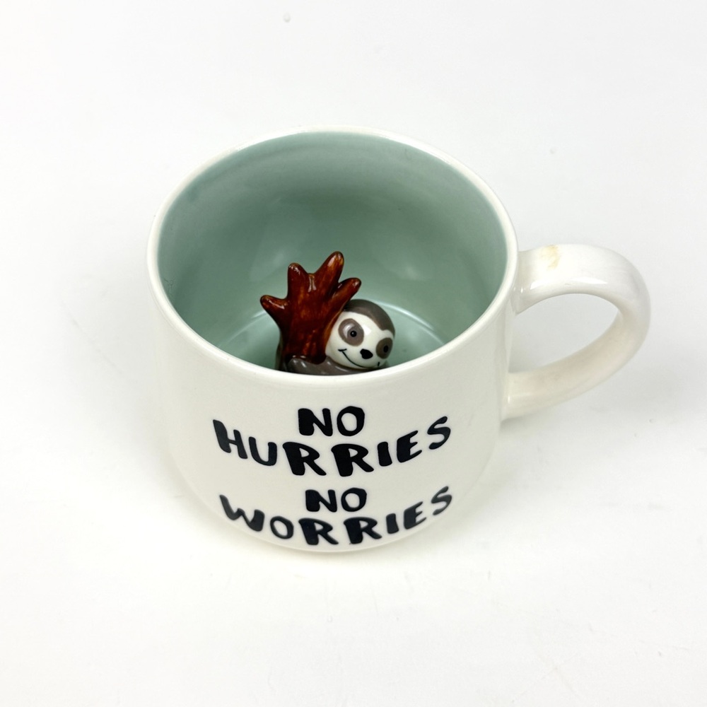 Peak-a-Boo Whimsical Cupboard 10 Strawberry St. Sloth Mug